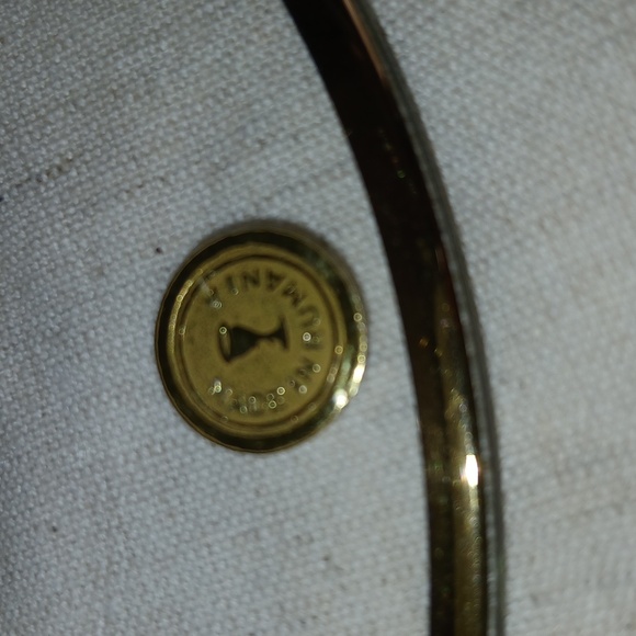 Vintage crystal etched and gold trim Romanian compote. - Picture 2 of 7